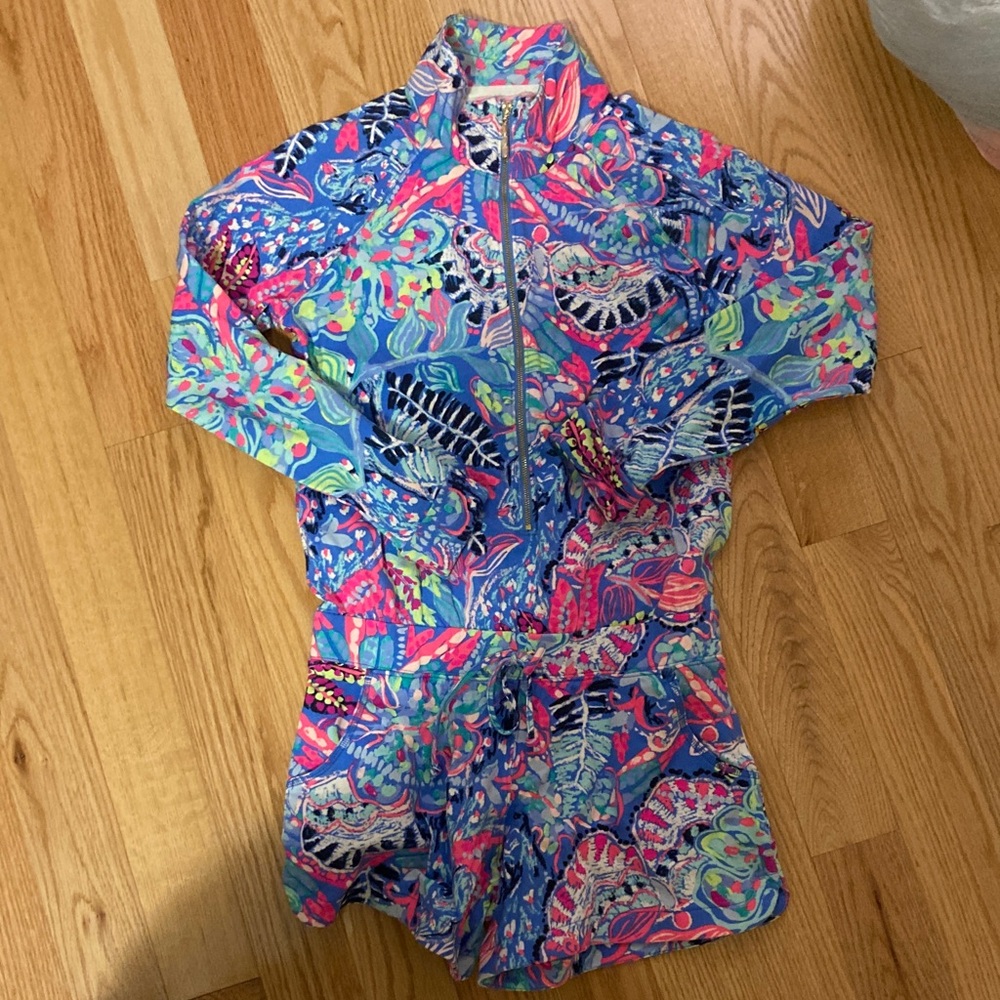 Lilly Pulitzer NWOT Colorful Zip-Up Romper
